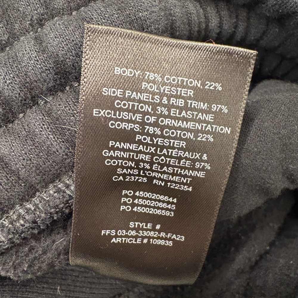 Aritzia | TNA Sweatfleece Cozy Fleece Black Women's Boyfriend Fit Joggers, S - Picture 6 of 7